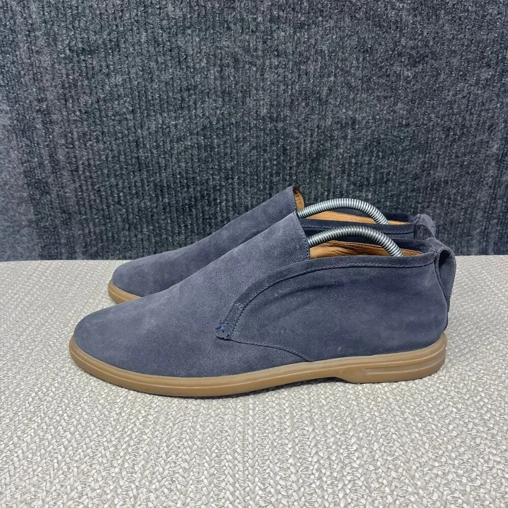 Peter Millar Excursionist Chukka Shoes Boots Suede Leather Blue Mens 9.5 M